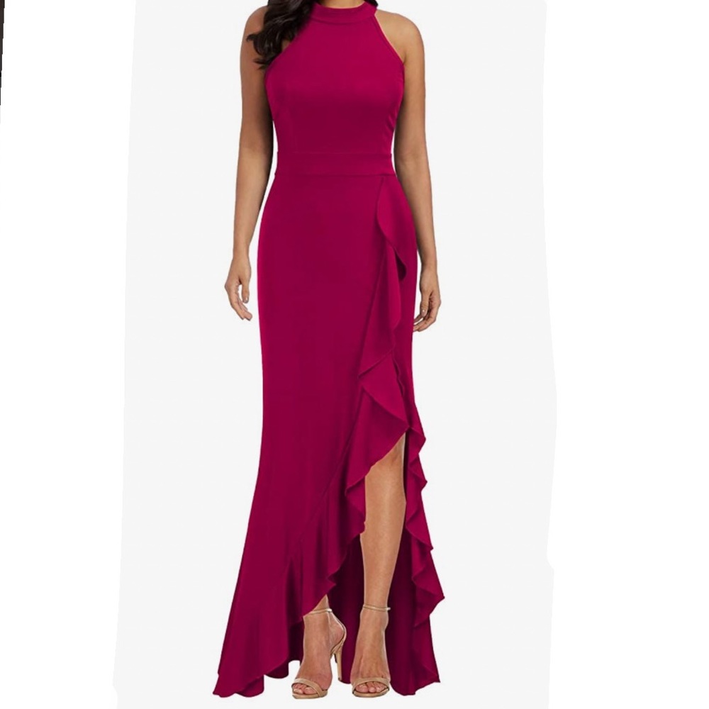 Magenta cocktail dress